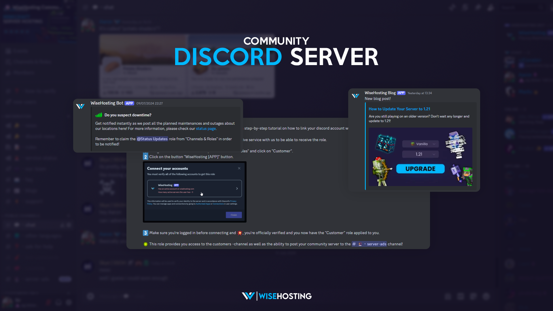 Banner Image for the release of our community discord blog post.