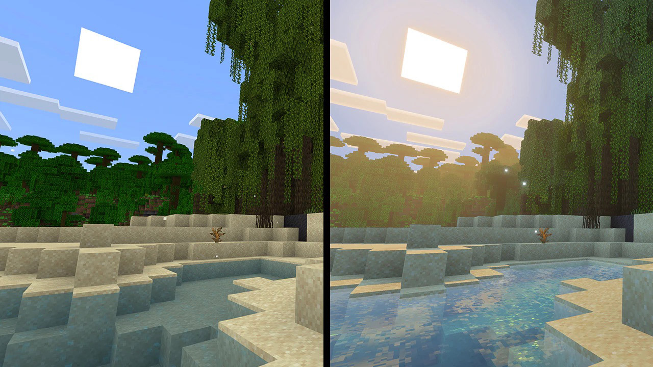 Image showcasing the Vibrant Visuals on Bedrock Edition