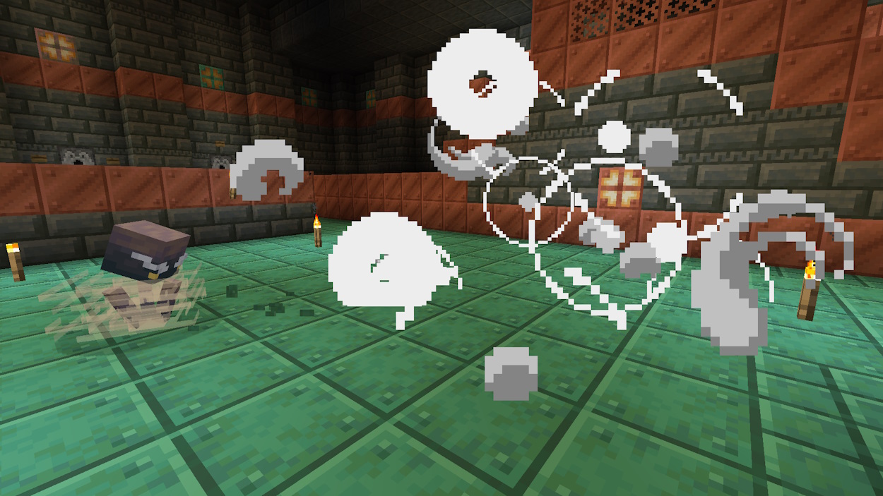 This image showcases the breeze mob which can be found in Trial Chambers.
