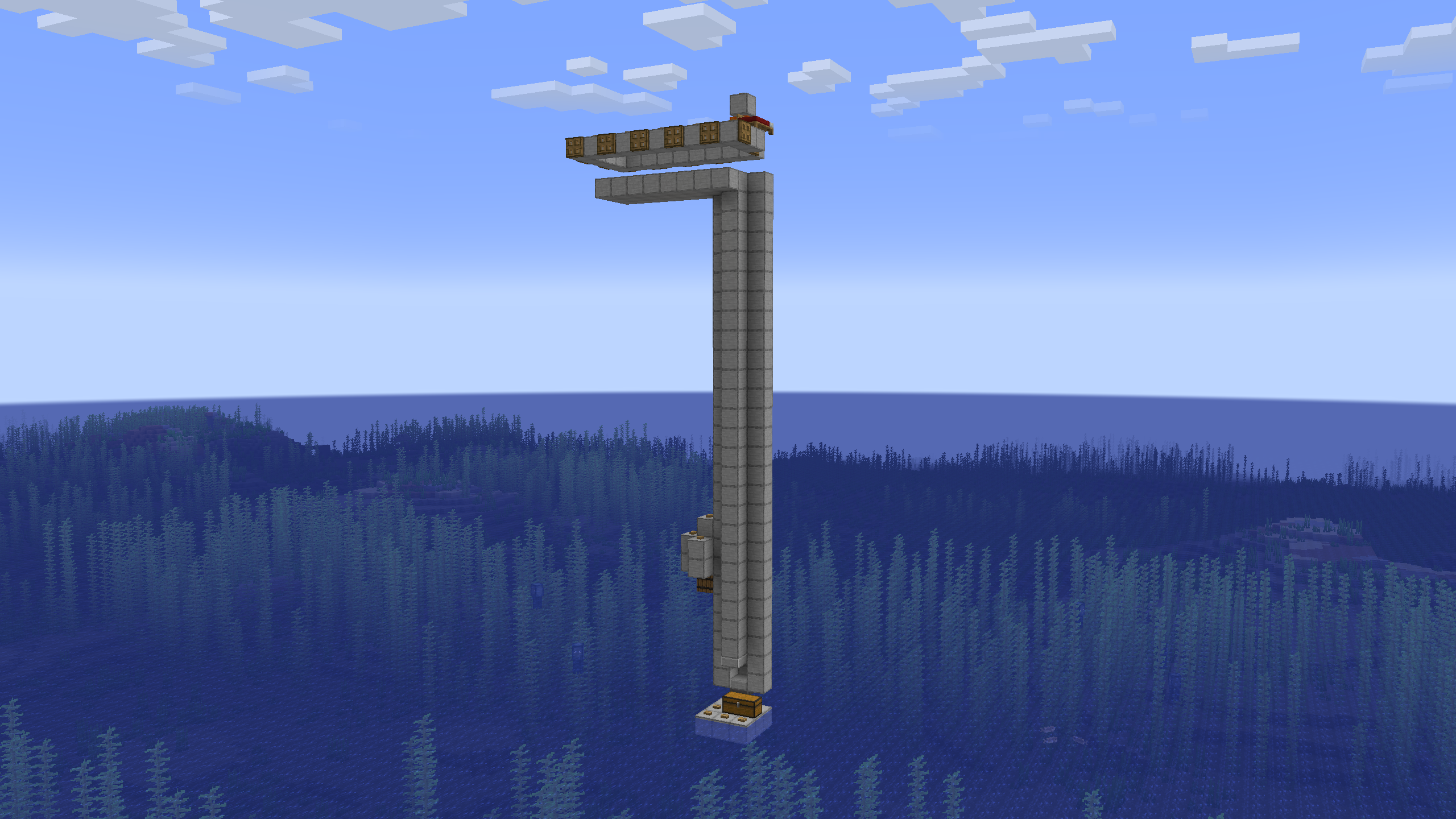 BasicRedstone's Raid Farm showcased in Minecraft