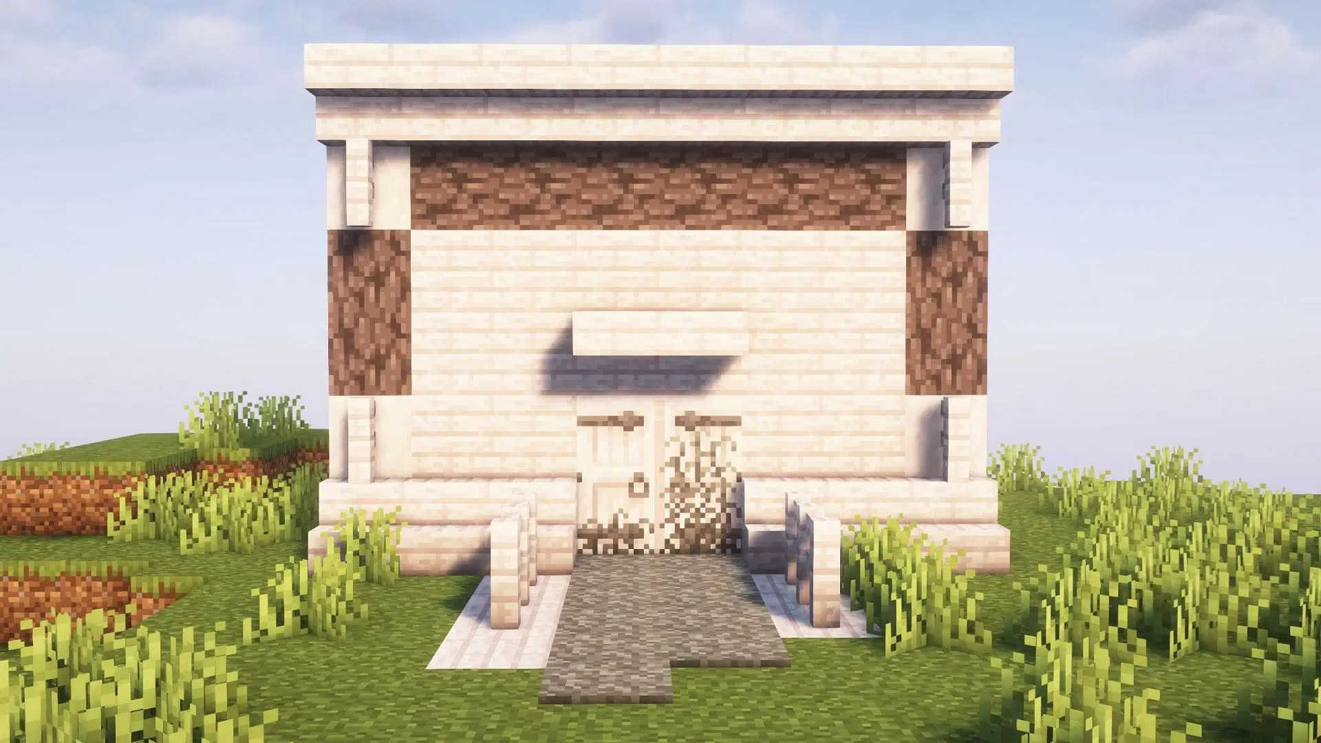 Image showcasing the new pale oak woodset in the new Minecraft 1.21.4 Update.
