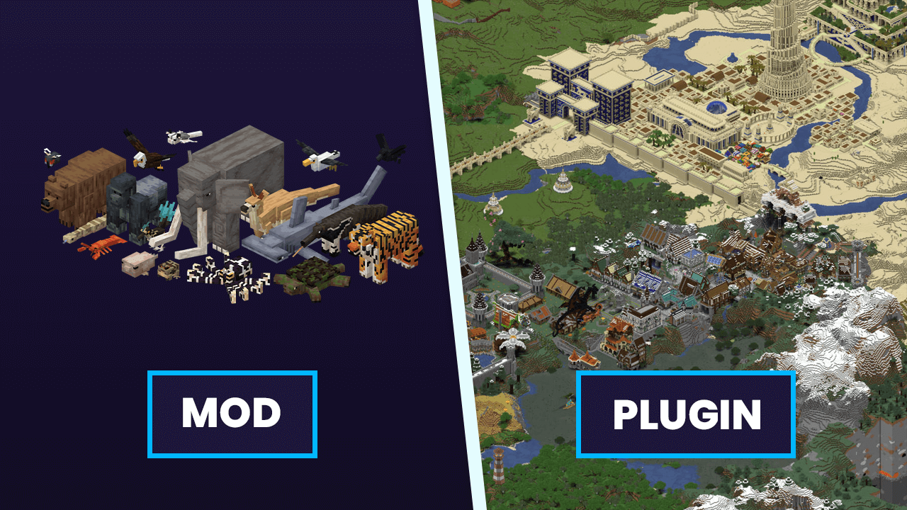 a comparison of minecraft mod vs. plugin