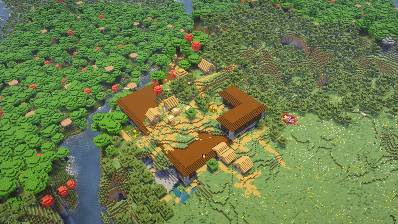 Village on top of the Woodland Mansion